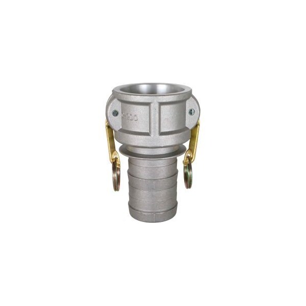 2" Aluminum Camlock Fitting - Male Barb x Female Coupler Thread